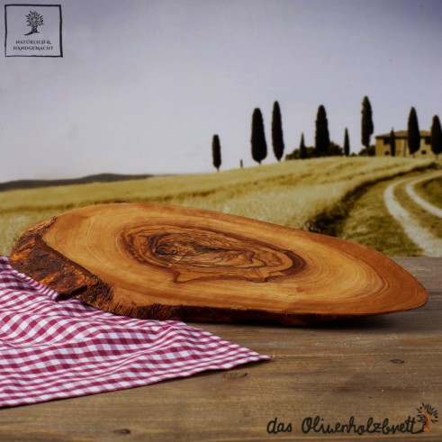 Cutting board or platter for snack, cheese and ham in a natural shape