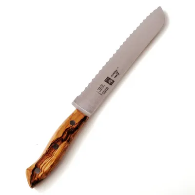 Messer mit Olivenholzgriff | Scharfe Klinge | Handgefertigt & naturbelassen