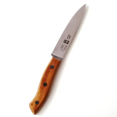 Messer mit Olivenholzgriff | Scharfe Klinge | Handgefertigt & naturbelassen