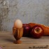 Egg cup, classic shape, olive wood