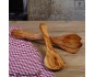  salad servers out of olive wood - a must have