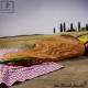 classic olive wood cutting board with handle