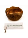 Müslischale aus Olivenholz mit Naturrand | rustikal | naturbelassen