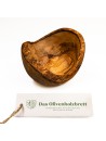 Müslischale aus Olivenholz mit Naturrand | rustikal | naturbelassen