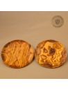 Holzteller Olivenholz rund | Handgefertigt am Alpenrand