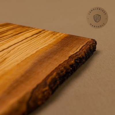 Frühstücksbrett Olivenholz | Rustikal mit Naturkante