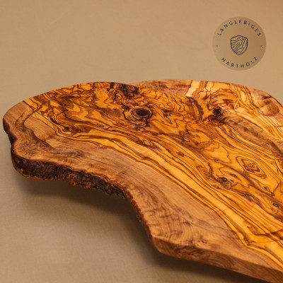 Steakbrett Olivenholz mit Saftrille & Griff | in 5 Größen erhältlich