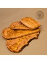 Servierbrett Olivenholz | Naturform mit Saftrille