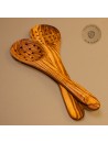 Olivenholz Schaumlöffel – Abseihlöffel robust & handgemacht