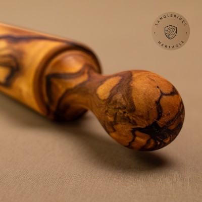 Nudelholz aus Olivenholz – traditionell, massiv & handgemacht