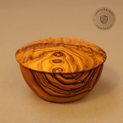 Dose mit Deckel aus Olivenholz | Handgefertigt & zeitlos schön