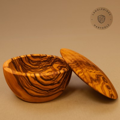 Dose mit Deckel aus Olivenholz | Handgefertigt & zeitlos schön