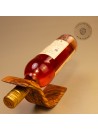 Flaschenhalter aus Olivenholz, S-förmig