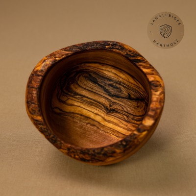 Müslischale aus Olivenholz mit Naturrand | rustikal | naturbelassen