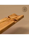 Langes Servierbrett aus Olivenholz | mit/ohne Salamimesser