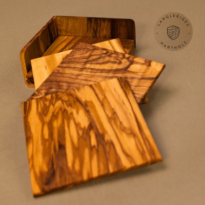 Eckige Untersetzer aus Olivenholz | Modern & handgefertigt