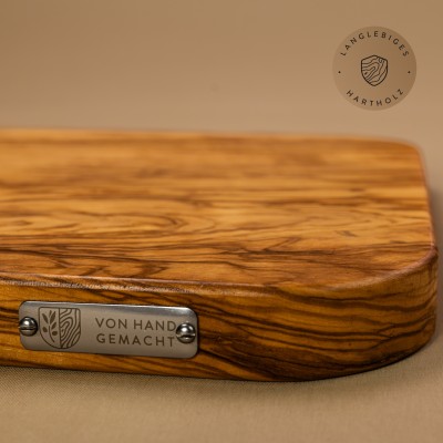 Schneidebrett Olivenholz mit gerundete Ecken | in 8 Größen erhältlich