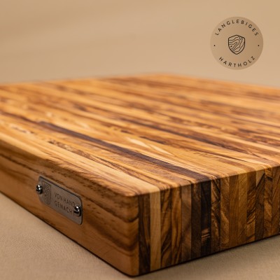 Massives Schneidebrett aus Olivenholz | Qualität aus Handarbeit