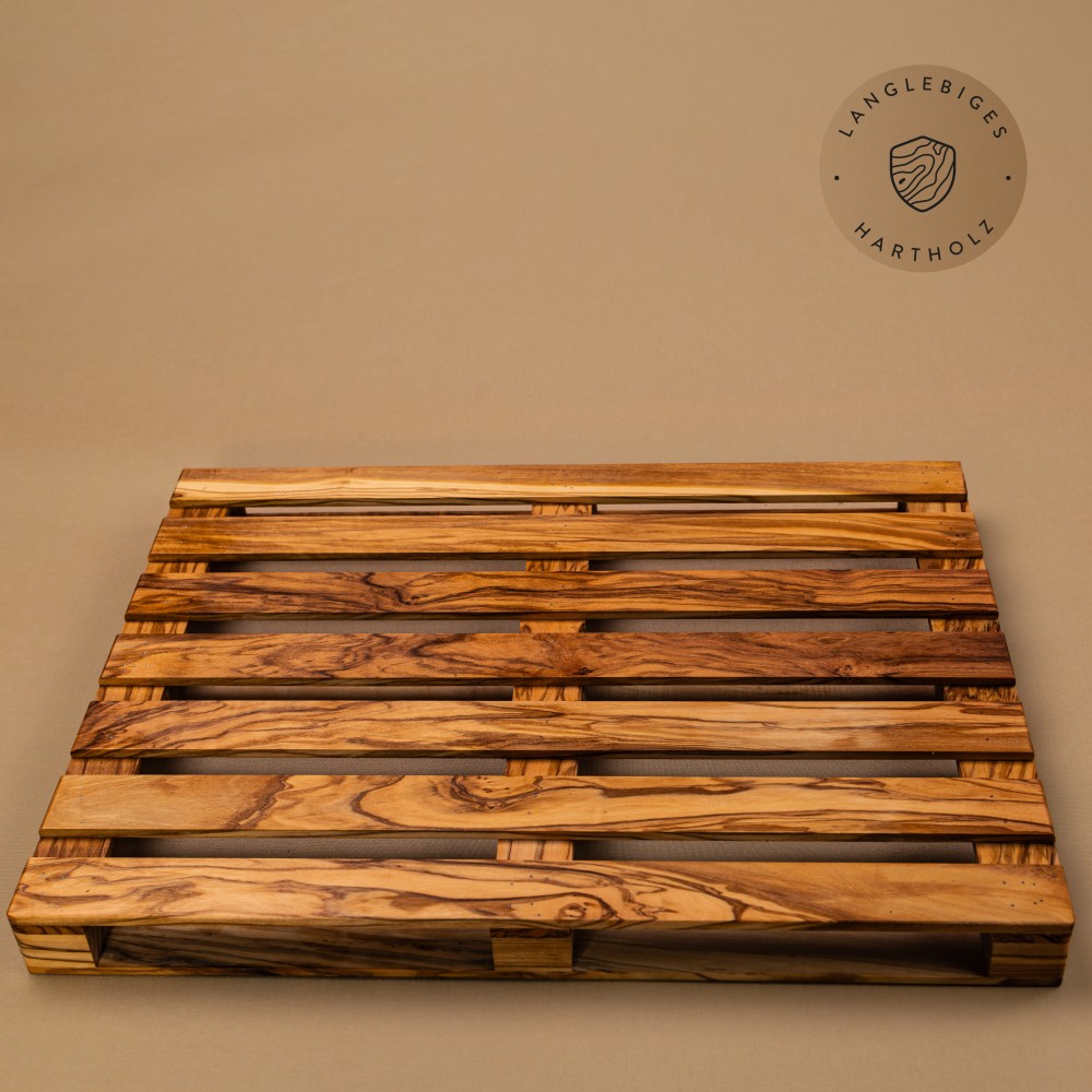 Mini Palette aus Olivenholz | Deko & Genuss vom Alpenrand