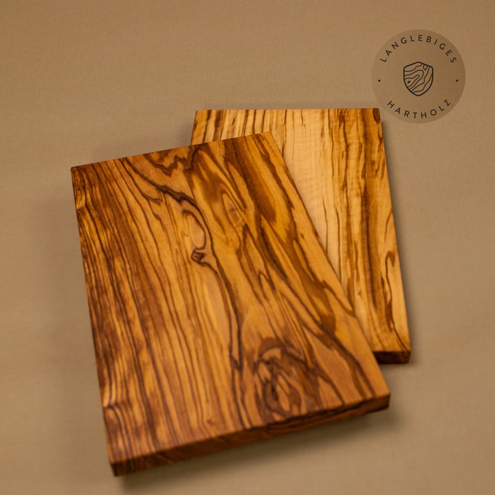 2er-Set Frühstücksbretter Olivenholz | für gemeinsame Morgenmomente