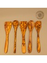 5er Set Küchenhelfer aus Olivenholz ab 25cm Länge