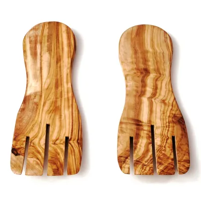 Salathände aus Olivenholz | handgemacht und rustikal schön