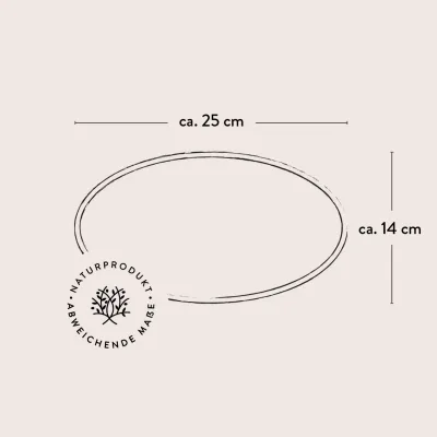 Ovales Frühstücksbrett Olivenholz | geschmeidig & handgemacht