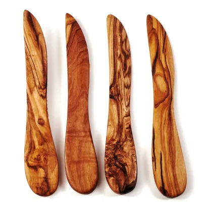 Buttermesser aus Olivenholz – handgemacht & naturbelassen