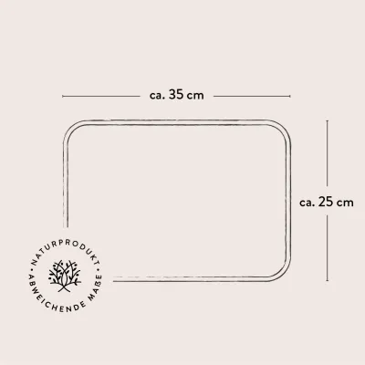 Dünnes Frühstücksbrett aus Olivenholz | Handgefertigt in Bayern