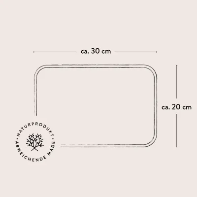 Dünnes Frühstücksbrett aus Olivenholz | Handgefertigt in Bayern