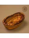 Olivenholz Schale klein länglich mit Naturrand | naturbelassen | 8 – 18 cm