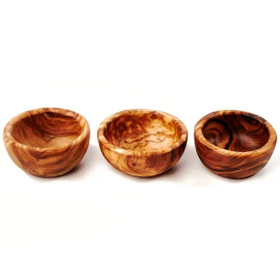 3er Set Olivenholz Müslischalen | verschiedene Varianten