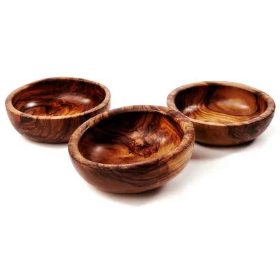 3er Set Olivenholz Müslischalen | verschiedene Varianten