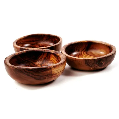 3er Set Olivenholz Müslischalen | verschiedene Varianten