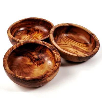 3er Set Olivenholz Müslischalen | verschiedene Varianten