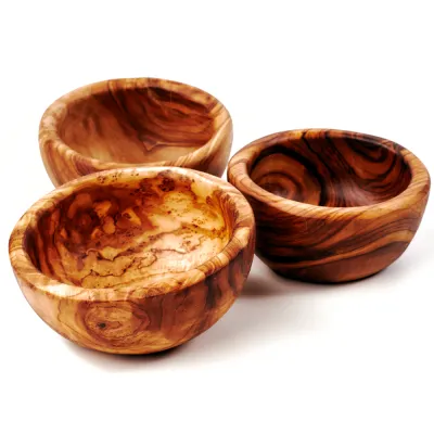 3er Set Olivenholz Müslischalen | verschiedene Varianten