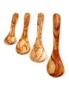 4er-Set Löffel aus Olivenholz | 20 - 35 cm | vielseitig für Tisch & Küche