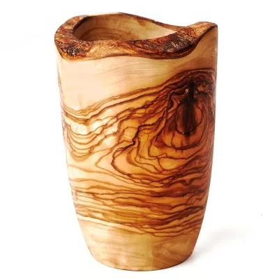 Kochlöffelhalter aus Olivenholz im Naturschnitt – rustikal & naturbelassen