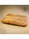 2er-Set Olivenholz Schneidebrett massiv | rechteckig mit gerundeten Ecken