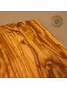 Klassisches Frühstücksbrett aus Olivenholz | Handarbeit vom Alpenrand