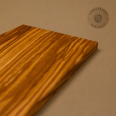 Klassisches Frühstücksbrett aus Olivenholz | Handarbeit vom Alpenrand