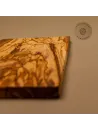 Klassisches Frühstücksbrett aus Olivenholz | Handarbeit vom Alpenrand