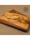 Klassisches Frühstücksbrett aus Olivenholz | Handarbeit vom Alpenrand