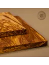 Klassisches Frühstücksbrett aus Olivenholz | Handarbeit vom Alpenrand