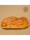 Servierbrett Olivenholz | Naturform mit Saftrille