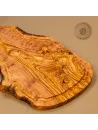 Servierbrett Olivenholz | Naturform mit Saftrille