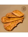 Servierbrett Olivenholz | Naturform mit Saftrille