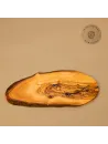 Rindenbrett Olivenholz | Rustikales Servierbrett | Baumscheibe