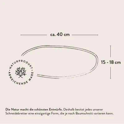 Rindenbrett Olivenholz | Rustikales Servierbrett | Baumscheibe