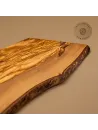 Frühstücksbrett Olivenholz | Rustikal mit Naturkante